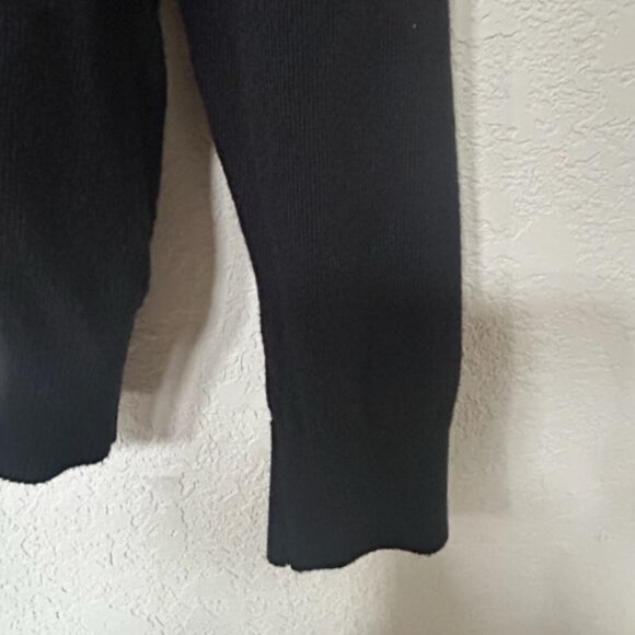 NWOT Zara Knit Mock Neck Classic Black Pullover Sweater - Picture 8 of 9